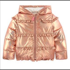BILLIEBLUSH Jackets \u0026 Coats | BILLIEBLUSH Rose Gold Metallic Puffer Jacket | Color: Gold/Pink | Size: Various | Pamela16262's Closet